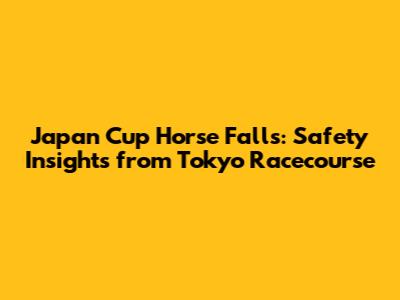 Japan Cup Horse Falls: Safety Insights from Tokyo Racecourse