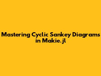 Mastering Cyclic Sankey Diagrams in Makie.jl