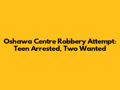 Oshawa Centre Robbery Attempt: Teen Arrested, Two Wanted