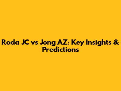 Roda JC vs Jong AZ: Key Insights & Predictions