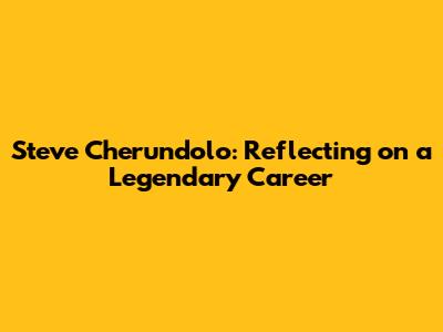 Steve Cherundolo: Reflecting on a Legendary Career
