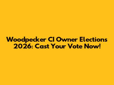 Woodpecker CI Owner Elections 2026: Cast Your Vote Now!